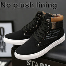 Load image into Gallery viewer, Ankle boots warm men snow boots winter Lace-up men shoes 2019 new arrival fashion flock plush winter boots men size 39-47
