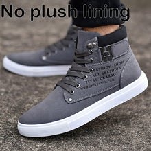 Load image into Gallery viewer, Ankle boots warm men snow boots winter Lace-up men shoes 2019 new arrival fashion flock plush winter boots men size 39-47
