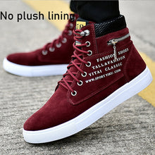 Load image into Gallery viewer, Ankle boots warm men snow boots winter Lace-up men shoes 2019 new arrival fashion flock plush winter boots men size 39-47
