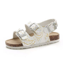 Load image into Gallery viewer, Cork Kids Solid Sandals Gladiatus Comfortable Soft Sole Buckle Strap Sandals for Little Girls Boys Summer Shoes 3T-12T
