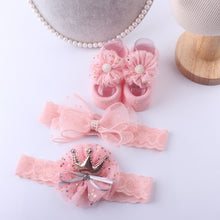 Load image into Gallery viewer, Baby Accessories + Socks 3Pcs Set Kids Newborn Baby
