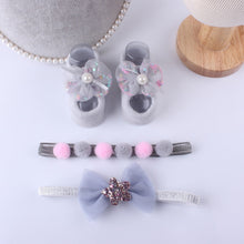 Load image into Gallery viewer, Baby Accessories + Socks 3Pcs Set Kids Newborn Baby
