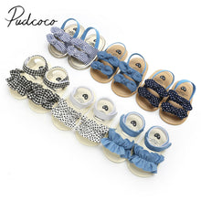 Load image into Gallery viewer, 2019 Baby Summer Clothing Kids Infant Baby Girl Shoes Bowknot Plaid Striped Floral Party Princess Beach Shoes
