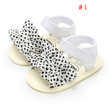 Load image into Gallery viewer, 2019 Baby Summer Clothing Kids Infant Baby Girl Shoes Bowknot Plaid Striped Floral Party Princess Beach Shoes
