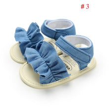Load image into Gallery viewer, 2019 Baby Summer Clothing Kids Infant Baby Girl Shoes Bowknot Plaid Striped Floral Party Princess Beach Shoes
