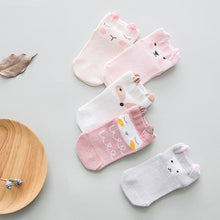Load image into Gallery viewer, YWHUANSEN 5 Pairs/lot Summer Mesh Socks For Newborns Baby Cute Cartoon Socks For Girls Thin Soft Cotton Boy Child Socks Infants
