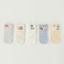Load image into Gallery viewer, YWHUANSEN 5 Pairs/lot Summer Mesh Socks For Newborns Baby Cute Cartoon Socks For Girls Thin Soft Cotton Boy Child Socks Infants
