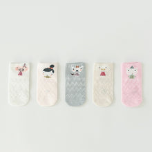 Load image into Gallery viewer, YWHUANSEN 5 Pairs/lot Summer Mesh Socks For Newborns Baby Cute Cartoon Socks For Girls Thin Soft Cotton Boy Child Socks Infants
