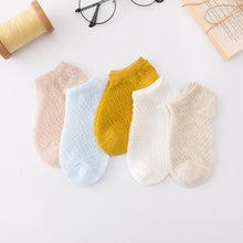 Load image into Gallery viewer, YWHUANSEN 5 Pairs/lot Summer Mesh Socks For Newborns Baby Cute Cartoon Socks For Girls Thin Soft Cotton Boy Child Socks Infants
