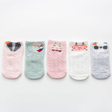 Load image into Gallery viewer, YWHUANSEN 5 Pairs/lot Summer Mesh Socks For Newborns Baby Cute Cartoon Socks For Girls Thin Soft Cotton Boy Child Socks Infants
