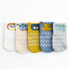 Load image into Gallery viewer, YWHUANSEN 5 Pairs/lot Summer Mesh Socks For Newborns Baby Cute Cartoon Socks For Girls Thin Soft Cotton Boy Child Socks Infants
