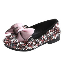 Load image into Gallery viewer, Toddler Infant Kids Baby Girls Bow Crystal Bling Casual Princess Shoes Loafers New arrival 2019
