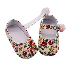 Load image into Gallery viewer, Baby Shoes Girl Breathable Floral Print Anti-Slip Shoes Casual Walking Shoe Toddler Soft Soled First Walkers
