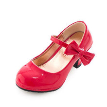 Load image into Gallery viewer, Girls Leather Shoes Autumn Bowtie Sandals 2019 New Children Shoes High Heels Princess Sweet Sandals For Girls
