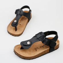 Load image into Gallery viewer, Children Slides Boy Girl Sandals Cool Design with Cork Flat Shoes Non-Slip Casual Summer Toddler Sandals Leather Sandals Kids

