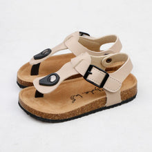 Load image into Gallery viewer, Children Slides Boy Girl Sandals Cool Design with Cork Flat Shoes Non-Slip Casual Summer Toddler Sandals Leather Sandals Kids
