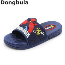 Load image into Gallery viewer, 2020 Spiderman Kids Slippers For Baby Boy Girls PVC Flip Flops Summer Children Beach Sandals Toddler Girl Home Slippers For Kids
