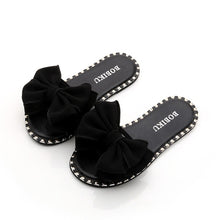 Load image into Gallery viewer, Girls Slippers Summer Children Kids Baby Girls Bowknot Candy Color Flat Slipper Casual Shoes Sapatos Infantil Menina Flip Flops
