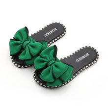 Load image into Gallery viewer, Girls Slippers Summer Children Kids Baby Girls Bowknot Candy Color Flat Slipper Casual Shoes Sapatos Infantil Menina Flip Flops
