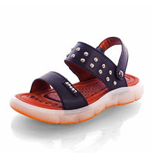 Load image into Gallery viewer, UncleJerry Led Sandals for Boys and Girls USB Charging Shoes Children Glowing Shoes Kids Summer Shoes
