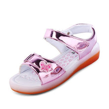 Load image into Gallery viewer, UncleJerry Led Sandals for Boys and Girls USB Charging Shoes Children Glowing Shoes Kids Summer Shoes
