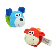 Load image into Gallery viewer, Toys Animal Socks Wrist Strap With Rattle for child boy girl Baby

