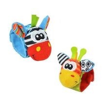 Load image into Gallery viewer, Toys Animal Socks Wrist Strap With Rattle for child boy girl Baby
